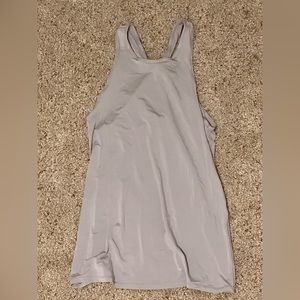 lululemon high neck grey ish purple tank top